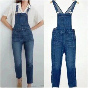 Madewell Skinny Skinny Denim Overalls Blue Wash Women's S